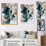 Blue Abstract Reflections III - Abstract Canvas Wall Art