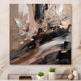 Brown And Black Beyond Boundaries II - Abstract Canvas Wall Art