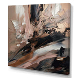 Brown And Black Beyond Boundaries II - Abstract Canvas Wall Art