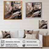 Brown And Black Beyond Boundaries II - Abstract Canvas Wall Art