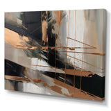 Brown And Black Beyond Boundaries III - Abstract Canvas Wall Art