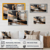 Brown And Black Beyond Boundaries III - Abstract Canvas Wall Art