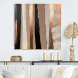 Brown And Black Beyond Boundaries IV - Abstract Canvas Wall Art