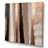 Brown And Black Beyond Boundaries IV - Abstract Canvas Wall Art