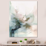 Green And Cream Essence Of Modernity II - Abstract Canvas Wall Art