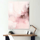 Pink Delicate Abstract Marble IV - Abstract Canvas Wall Art