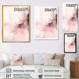 Pink Delicate Abstract Marble IV - Abstract Canvas Wall Art