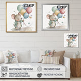 Grey Illustration Detailed Baby Mouse - Mouse Wall Art Prints