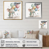 Grey Illustration Detailed Baby Mouse - Mouse Wall Art Prints