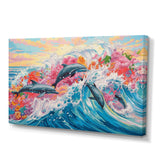 Colorful Dolphins - Dolphin Home Decor Art
