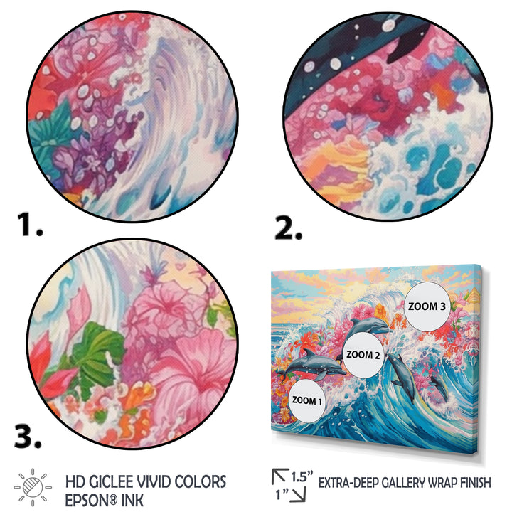 Colorful Dolphins - Dolphin Home Decor Art
