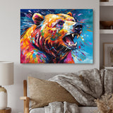 Colorful Bear In The Wild - Bear Wall Decor