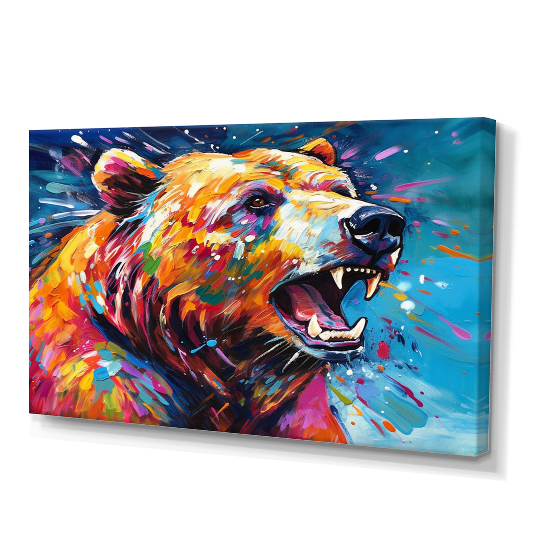 Colorful Bear In The Wild - Bear Wall Decor