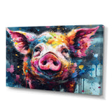Colorful Pig Portrait - Pig Wall Art Prints
