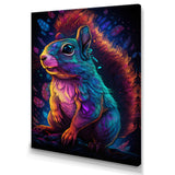 Colorful Squirrel - Blue Squirrel Wall Art