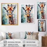 Abstract Giraffe Portrait - Giraffe Home Decor Art