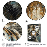 Yellow Tiger Portrait - Tiger Canvas Wall Art
