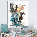 Three Horse Stampede - Horse Wall Decor