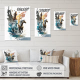 Three Horse Stampede - Horse Wall Decor