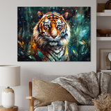 Colorful Tiger In The Wild - Yellow Tiger Wall Art