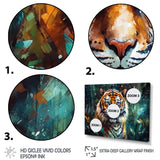 Colorful Tiger In The Wild - Yellow Tiger Wall Art