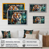 Colorful Tiger In The Wild - Yellow Tiger Wall Art