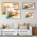 Delicate Floral Impressions II - Floral Canvas Wall Art