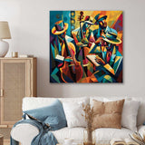 Jazz Performance On Stage I - Music Canvas Wall Art