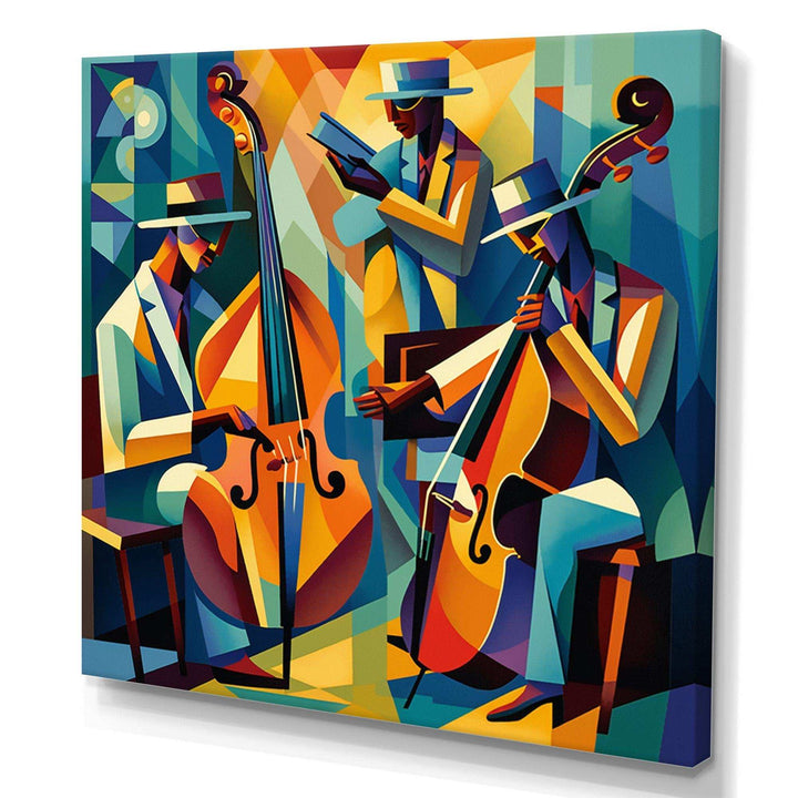 Jazz Performance On Stage II - Music Canvas Wall Art