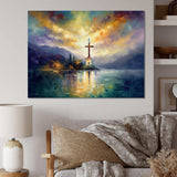 Religious Cross Reflections - Spiritual Canvas Wall Art