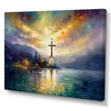 Religious Cross Reflections - Spiritual Canvas Wall Art