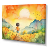 Child Running Free - Fantasy Canvas Wall Art