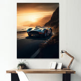 Yellow And Black Artistic Tributes To Retro Cars - Cars Retro Canvas Wall Art