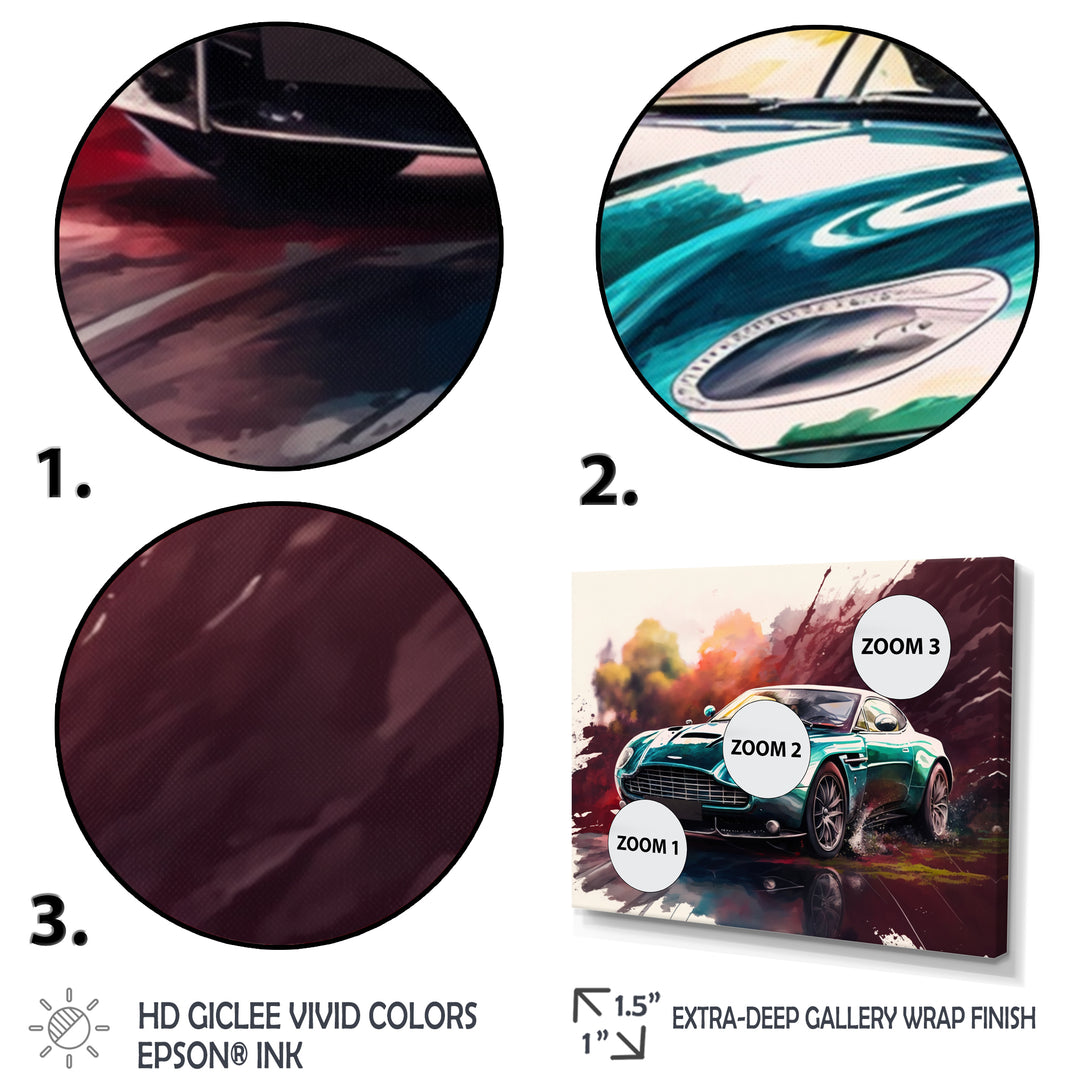 Beautiful Vintage Fast Cars - Cars Luxury Canvas Wall Art