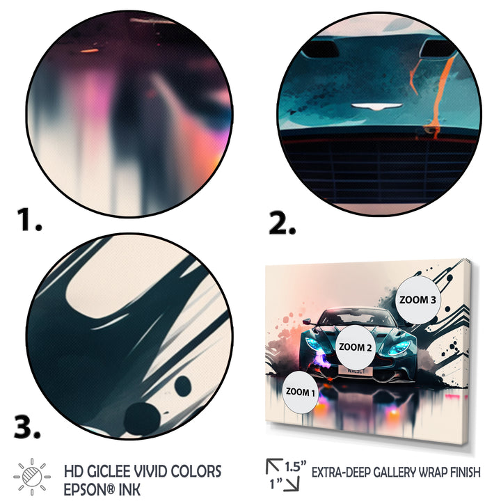 Unleashing The Speed Of Cars I - Cars Luxury Canvas Wall Art
