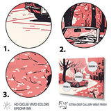 Red And Cream Essence Of Retro Car I - Cars Retro Canvas Wall Art