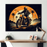 Motorcycle Roaring Down The Boulevard I - Motorcycle Canvas Wall Art