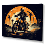 Motorcycle Roaring Down The Boulevard I - Motorcycle Canvas Wall Art