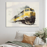 Rhythm Of The Train I - Transportation Train Canvas Wall Art