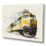 Rhythm Of The Train I - Transportation Train Canvas Wall Art