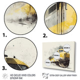 Rhythm Of The Train I - Transportation Train Canvas Wall Art