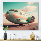 Vintage Airplane I - Transportation Plane Canvas Wall Art