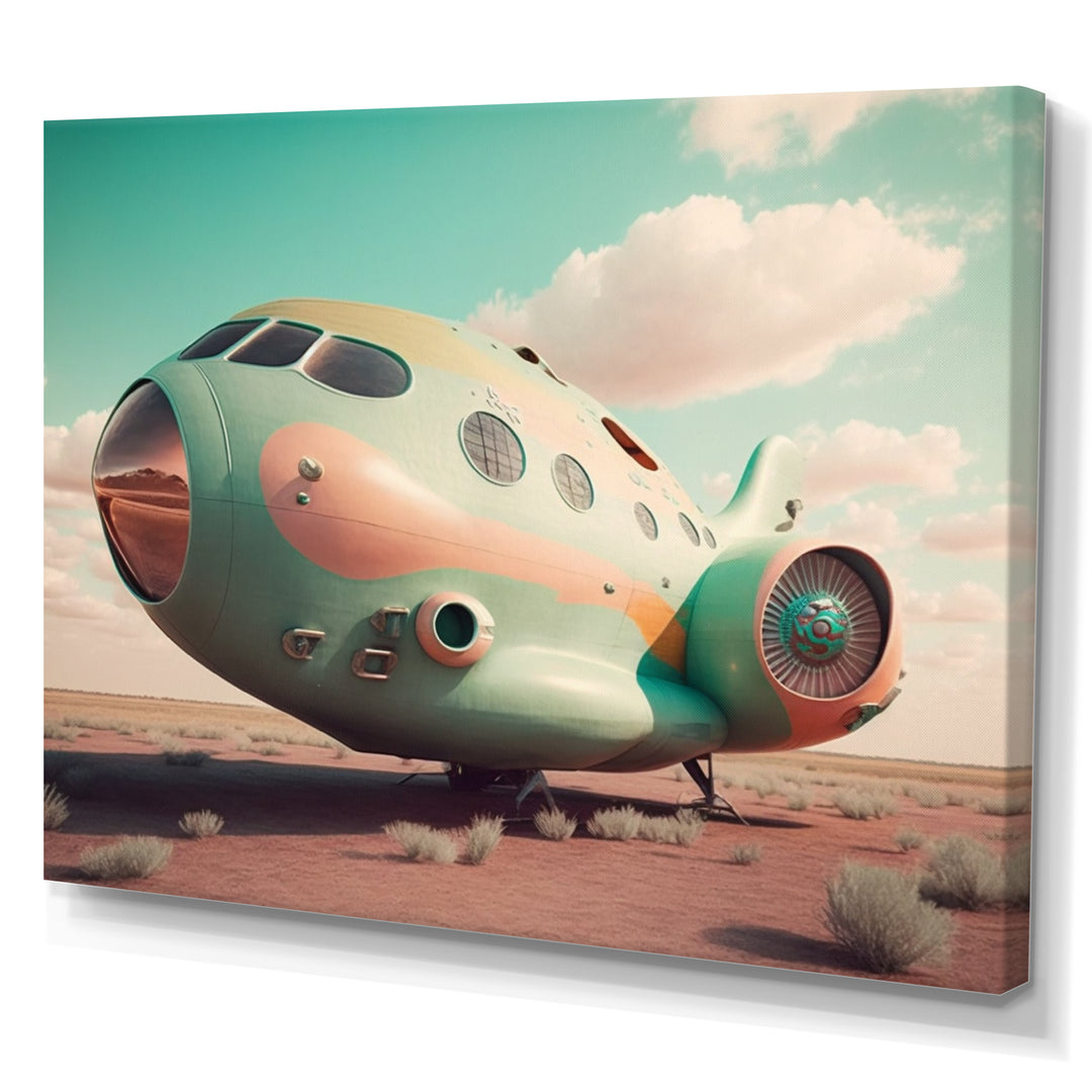 Vintage Airplane I - Transportation Plane Canvas Wall Art