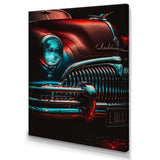 Black And Silver Retro Rides I - Cars Retro Canvas Wall Art