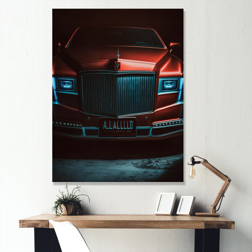 Red And Silver Retro Rides I - Cars Retro Canvas Wall Art