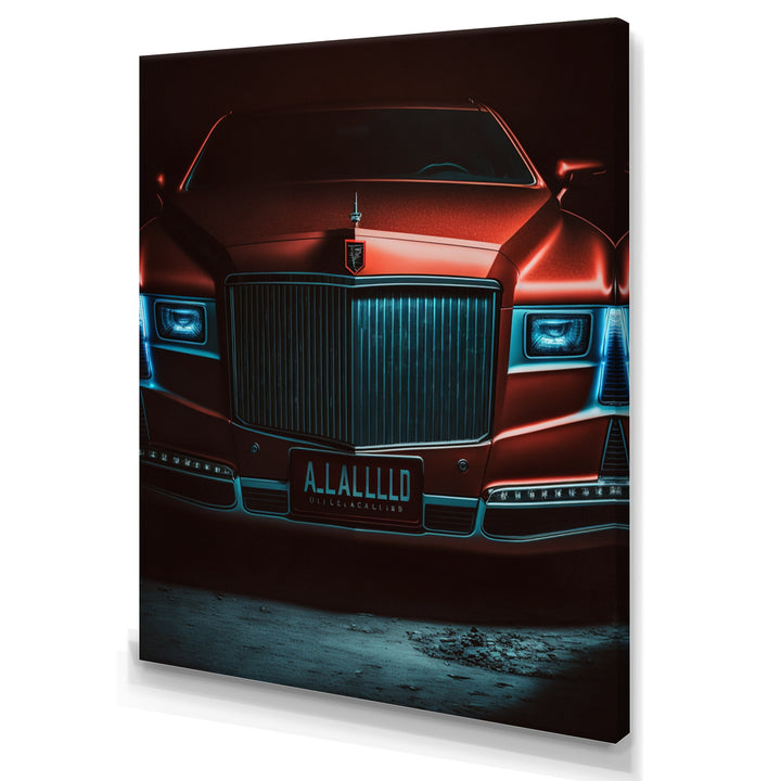Red And Silver Retro Rides I - Cars Retro Canvas Wall Art