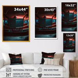 Red And Silver Retro Rides I - Cars Retro Canvas Wall Art