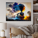 Train On The Move I - Performing Arts Canvas Wall Art