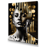 Golden Fluidity Of Womanhood I - Fashion Canvas Wall Art