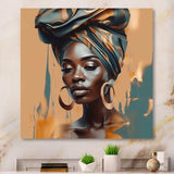 African Chromatic Woman III - Fashion Canvas Wall Art